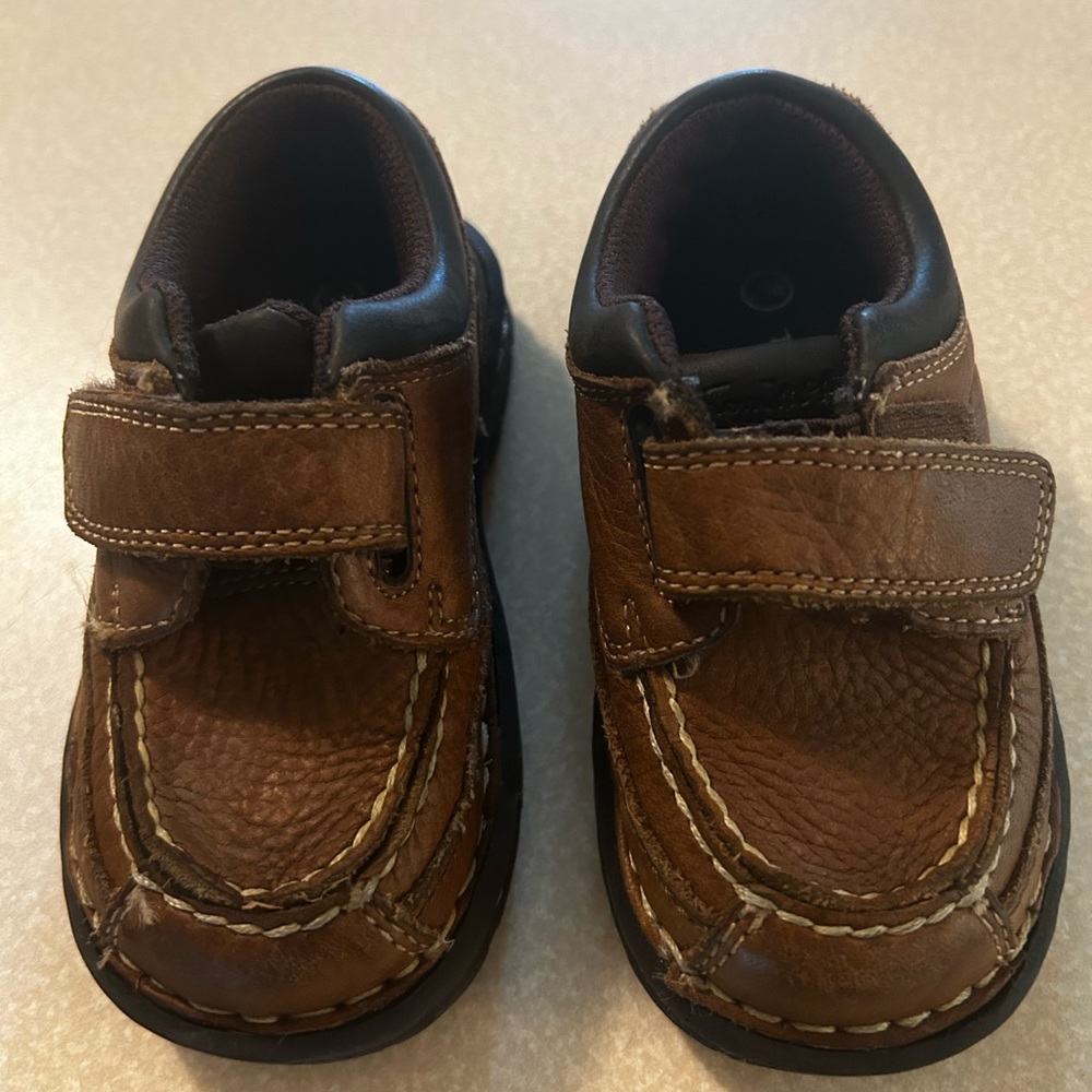 Thom McAn Brown Leather Toddler Adjustable Exerflex Shoes
